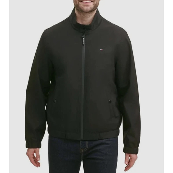 NWT Tommy Hilfiger Men's Lightwieght Jacket. Color Black Size Medium - Picture 2 of 11
